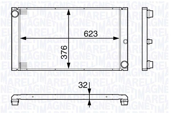 MAGNETI MARELLI radiatorius, variklio aušinimas 350213138200